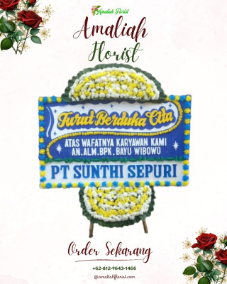 Papan Bunga Duka di Keteguhan